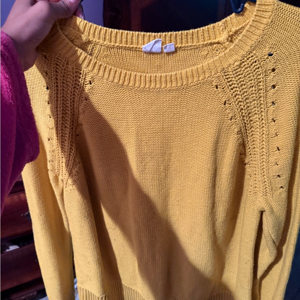 GAP Factory Yellow Crew Neck Sweater